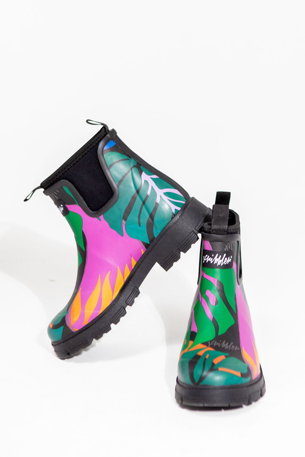 Carnaval waterproof ankle gumboots Rain boots Colourful