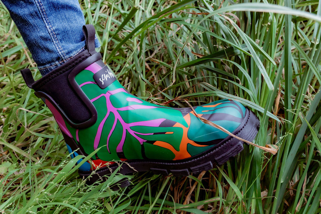 Floral gumboots best sale