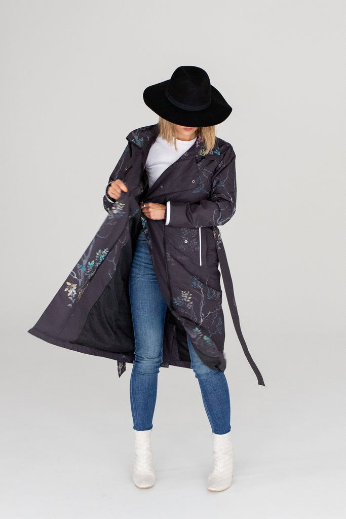 Scribbler women's raincoat Botany luxe trench coat Plus size NZ